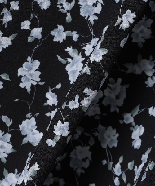 F i.n.t（フィント）の「リボンアイビーフラワー柄レースアップワンピース（ワンピース・レディース・ブラック×ブルー/アイボリー・FREE）」の15枚目の写真