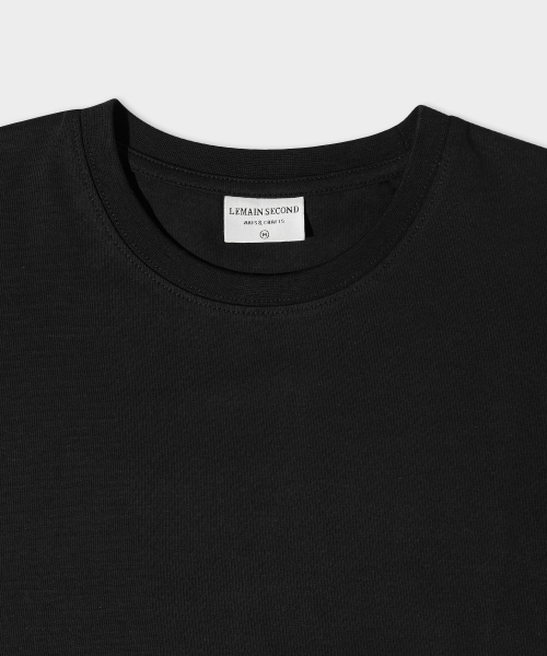 LEMAIN SECOND（リメインセカンド）の「クロップ無地オーバーサイズ半袖Tシャツ[ブラック]（Tシャツ/カットソー・レディース・その他・SMALL/MEDIUM/LARGE/X-LARGE）」の11枚目の写真