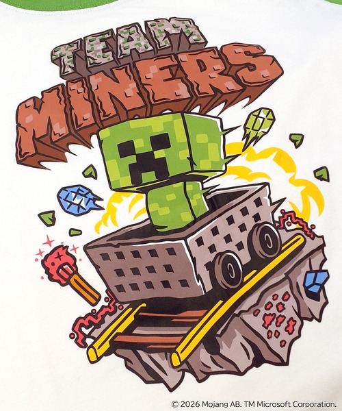 RUGGEDWORKS（ラゲッドワークス）の「《マインクラフト》 キッズ 半袖 ハーフパンツ パジャマ ルームウェア ラグラン（ルームウェア/パジャマ・キッズ・ブラック/グリーン・130/140/150）」の17枚目の写真