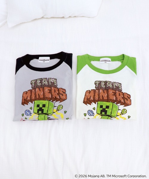 RUGGEDWORKS（ラゲッドワークス）の「《マインクラフト》 キッズ 半袖 ハーフパンツ パジャマ ルームウェア ラグラン（ルームウェア/パジャマ・キッズ・ブラック/グリーン・130/140/150）」の21枚目の写真