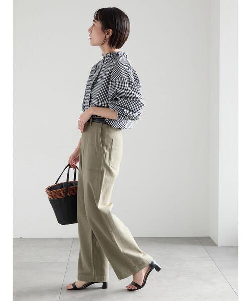 Te chichi（テチチ）の「パターンアソートスタンドフリルブラウス（シャツ/ブラウス・レディース・グリーン/ブラック/ラベンダー/オフホワイト・F）」の13枚目の写真