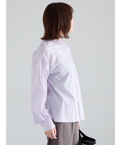 Te chichi(テチチ)の「パターンアソートスタンドフリルブラウス(シャツ/ブラウス・レディース・グリーン/ブラック/ラベンダー/オフホワイト・F)」の8枚目の写真