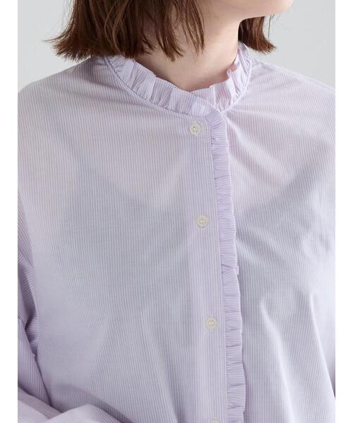 Te chichi(テチチ)の「パターンアソートスタンドフリルブラウス(シャツ/ブラウス・レディース・グリーン/ブラック/ラベンダー/オフホワイト・F)」の9枚目の写真