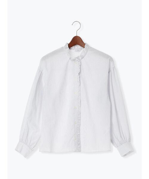 Te chichi(テチチ)の「パターンアソートスタンドフリルブラウス(シャツ/ブラウス・レディース・グリーン/ブラック/ラベンダー/オフホワイト・F)」の11枚目の写真