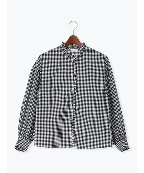 Te chichi(テチチ)の「パターンアソートスタンドフリルブラウス(シャツ/ブラウス・レディース・グリーン/ブラック/ラベンダー/オフホワイト・F)」の12枚目の写真