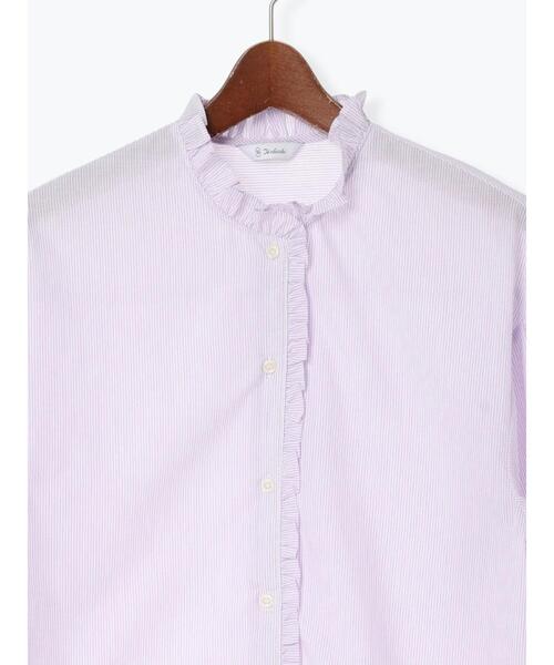 Te chichi(テチチ)の「パターンアソートスタンドフリルブラウス(シャツ/ブラウス・レディース・グリーン/ブラック/ラベンダー/オフホワイト・F)」の16枚目の写真