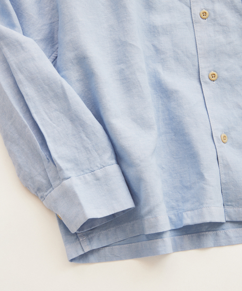 JOURNAL STANDARD relume(ジャーナルスタンダード レリューム)の「European Flax / ヨーロピアンフラックス 製品染め オープンカラーシャツ(シャツ/ブラウス・メンズ・ライトグレー/ホワイト/ピンク/ブルー系その他/イエロー・MEDIUM/LARGE)」の18枚目の写真