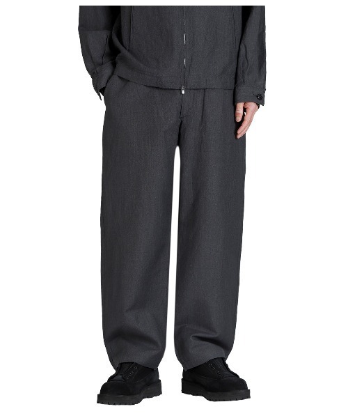 GOLD（ゴールド）の「GOLD / ゴールド：LINEN / WOOL TROPICAL EASY PANTS：26A-GL42618[MUS]（その他パンツ・メンズ・グレー・M/S）」の7枚目の写真