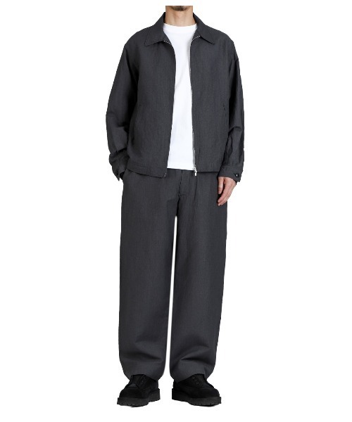 GOLD（ゴールド）の「GOLD / ゴールド：LINEN / WOOL TROPICAL EASY PANTS：26A-GL42618[MUS]（その他パンツ・メンズ・グレー・M/S）」の2枚目の写真