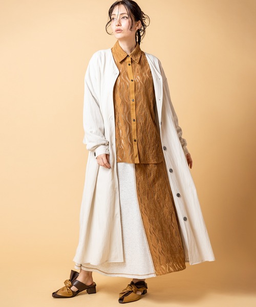 OSMOSIS(オズモーシス)の「レースブラウス(シャツ/ブラウス・レディース・アイボリー/ネイビー/ブラック/キャメル・ONE SIZE)」の17枚目の写真