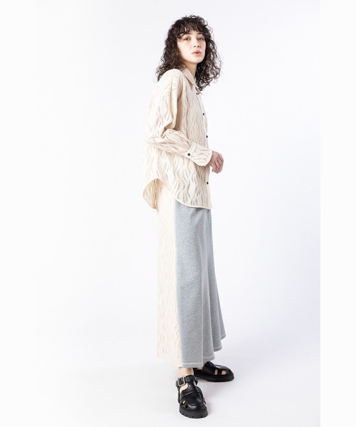 OSMOSIS(オズモーシス)の「レースブラウス(シャツ/ブラウス・レディース・アイボリー/ネイビー/ブラック/キャメル・ONE SIZE)」の20枚目の写真