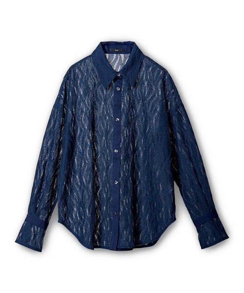 OSMOSIS(オズモーシス)の「レースブラウス(シャツ/ブラウス・レディース・アイボリー/ネイビー/ブラック/キャメル・ONE SIZE)」の11枚目の写真