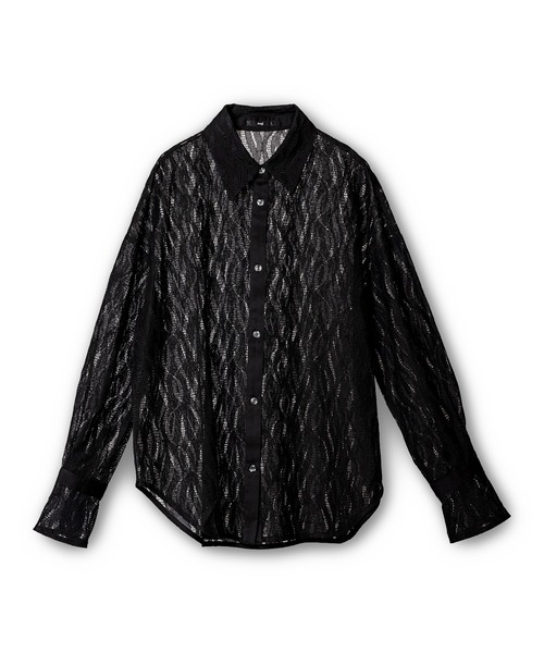 OSMOSIS(オズモーシス)の「レースブラウス(シャツ/ブラウス・レディース・アイボリー/ネイビー/ブラック/キャメル・ONE SIZE)」の12枚目の写真