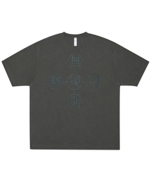 無規則 ORBIT CROSS Tシャツ - チャコール