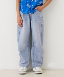 coca(coca) | キッズ デニムバレルレッグパンツ(デニムパンツ)