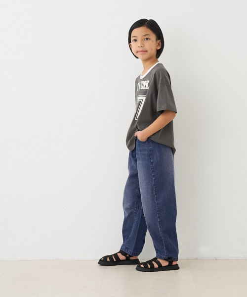 coca(coca)(コカ)の「キッズ デニムバレルレッグパンツ(デニムパンツ・キッズ・ライトブルー/ブルー・130/120/150/140)」の8枚目の写真