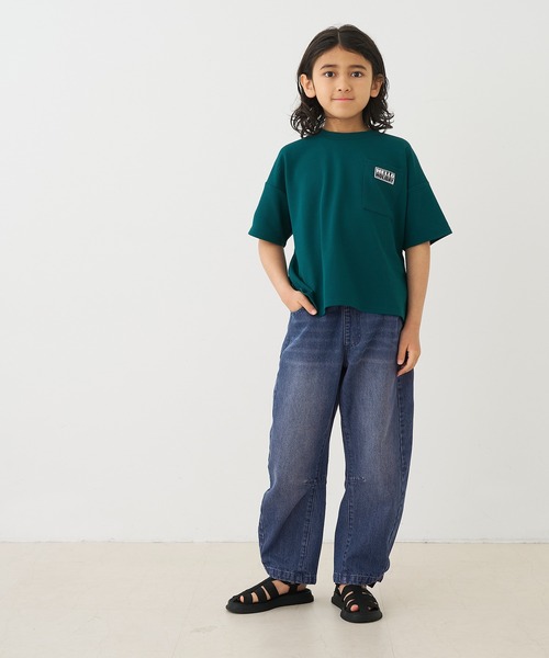 coca(coca)(コカ)の「キッズ デニムバレルレッグパンツ(デニムパンツ・キッズ・ライトブルー/ブルー・130/120/150/140)」の10枚目の写真