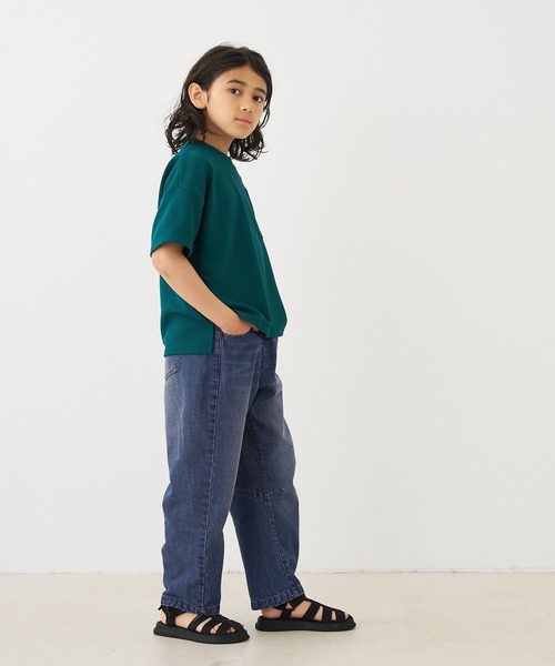 coca(coca)(コカ)の「キッズ デニムバレルレッグパンツ(デニムパンツ・キッズ・ライトブルー/ブルー・130/120/150/140)」の11枚目の写真