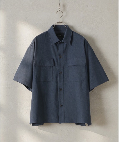 DOOPZ(ドープス)の「Dry Heavy Box Cut Shirt(Tシャツ/カットソー・メンズ・ライトブルー/ネイビー・SMALL/MEDIUM/LARGE)」の2枚目の写真