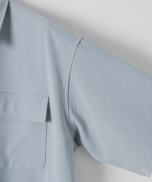 DOOPZ(ドープス)の「Dry Heavy Box Cut Shirt(Tシャツ/カットソー・メンズ・ライトブルー/ネイビー・SMALL/MEDIUM/LARGE)」の5枚目の写真