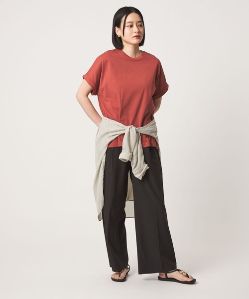 A DAY IN THE LIFE UNITED ARROWS（アデイインザライフユナイテッドアローズ）の「USAコットン イージーTシャツ ＜A DAY IN THE LIFE＞（Tシャツ/カットソー・レディース・オフホワイト/ネイビー/オレンジ/ダークグレー/ターコイズブルー系/その他1・M/S）」の16枚目の写真