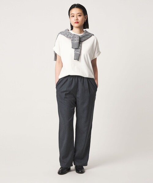 A DAY IN THE LIFE UNITED ARROWS（アデイインザライフユナイテッドアローズ）の「USAコットン イージーTシャツ ＜A DAY IN THE LIFE＞（Tシャツ/カットソー・レディース・オフホワイト/ネイビー/オレンジ/ダークグレー/ターコイズブルー系/その他1・M/S）」の18枚目の写真