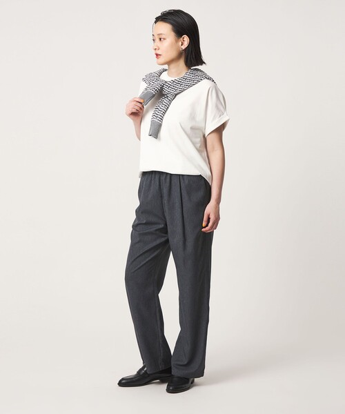 A DAY IN THE LIFE UNITED ARROWS（アデイインザライフユナイテッドアローズ）の「USAコットン イージーTシャツ ＜A DAY IN THE LIFE＞（Tシャツ/カットソー・レディース・オフホワイト/ネイビー/オレンジ/ダークグレー/ターコイズブルー系/その他1・M/S）」の19枚目の写真