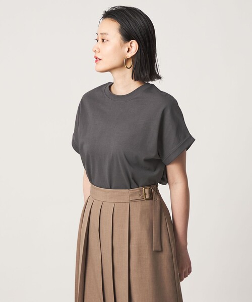 A DAY IN THE LIFE UNITED ARROWS（アデイインザライフユナイテッドアローズ）の「USAコットン イージーTシャツ ＜A DAY IN THE LIFE＞（Tシャツ/カットソー・レディース・オフホワイト/ネイビー/オレンジ/ダークグレー/ターコイズブルー系/その他1・M/S）」の20枚目の写真
