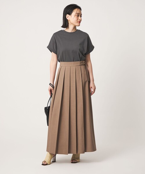A DAY IN THE LIFE UNITED ARROWS（アデイインザライフユナイテッドアローズ）の「USAコットン イージーTシャツ ＜A DAY IN THE LIFE＞（Tシャツ/カットソー・レディース・オフホワイト/ネイビー/オレンジ/ダークグレー/ターコイズブルー系/その他1・M/S）」の21枚目の写真