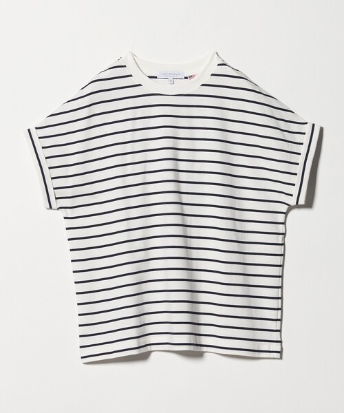 A DAY IN THE LIFE UNITED ARROWS（アデイインザライフユナイテッドアローズ）の「USAコットン イージーTシャツ ＜A DAY IN THE LIFE＞（Tシャツ/カットソー・レディース・オフホワイト/ネイビー/オレンジ/ダークグレー/ターコイズブルー系/その他1・M/S）」の7枚目の写真