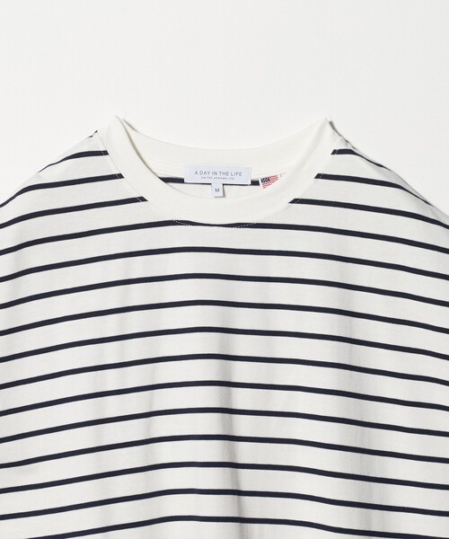 A DAY IN THE LIFE UNITED ARROWS（アデイインザライフユナイテッドアローズ）の「USAコットン イージーTシャツ ＜A DAY IN THE LIFE＞（Tシャツ/カットソー・レディース・オフホワイト/ネイビー/オレンジ/ダークグレー/ターコイズブルー系/その他1・M/S）」の8枚目の写真