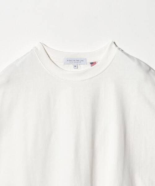 A DAY IN THE LIFE UNITED ARROWS（アデイインザライフユナイテッドアローズ）の「USAコットン イージーTシャツ ＜A DAY IN THE LIFE＞（Tシャツ/カットソー・レディース・オフホワイト/ネイビー/オレンジ/ダークグレー/ターコイズブルー系/その他1・M/S）」の11枚目の写真