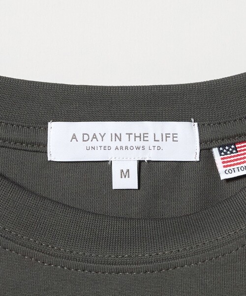 A DAY IN THE LIFE UNITED ARROWS（アデイインザライフユナイテッドアローズ）の「USAコットン イージーTシャツ ＜A DAY IN THE LIFE＞（Tシャツ/カットソー・レディース・オフホワイト/ネイビー/オレンジ/ダークグレー/ターコイズブルー系/その他1・M/S）」の13枚目の写真
