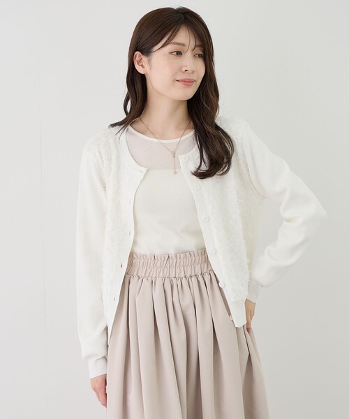 Jayro(ジャイロ)の「花モチーフカーディガン(カーディガン/ボレロ・レディース・ブラック・M)」の10枚目の写真