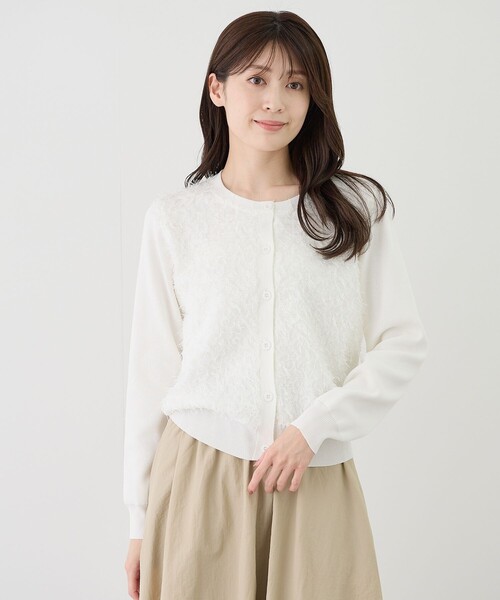Jayro(ジャイロ)の「花モチーフカーディガン(カーディガン/ボレロ・レディース・ブラック・M)」の11枚目の写真