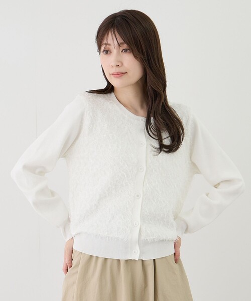 Jayro(ジャイロ)の「花モチーフカーディガン(カーディガン/ボレロ・レディース・ブラック・M)」の12枚目の写真