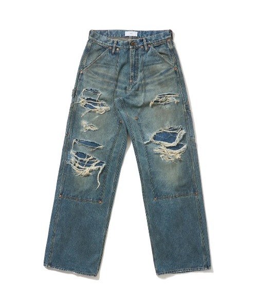 【SUGARHILL/シュガーヒル】DESTRESSED MODERN DENIM DOUBLE KNEE CUT