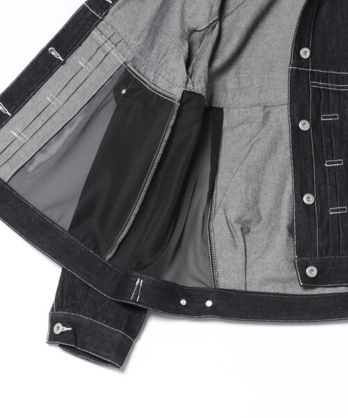 Three Four Time（ｽﾘｰﾌｫｰﾀｲﾑ）の「シアードッキングデニムブルゾン（ブルゾン・レディース・ブルー・FREE）」の20枚目の写真