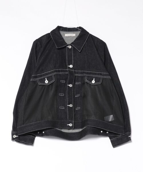 Three Four Time（ｽﾘｰﾌｫｰﾀｲﾑ）の「シアードッキングデニムブルゾン（ブルゾン・レディース・ブルー・FREE）」の18枚目の写真