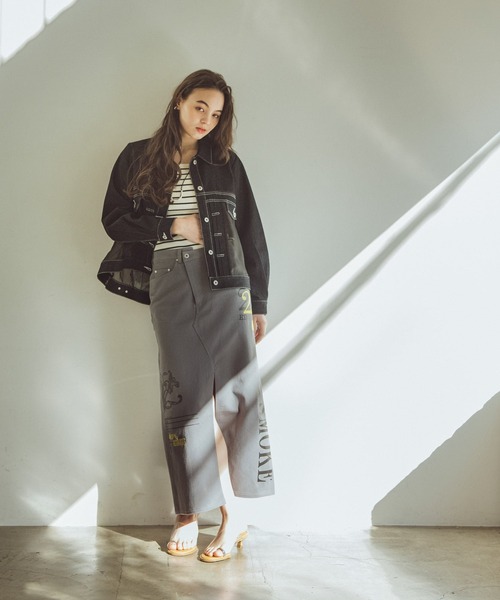 Three Four Time（ｽﾘｰﾌｫｰﾀｲﾑ）の「シアードッキングデニムブルゾン（ブルゾン・レディース・ブルー・FREE）」の6枚目の写真