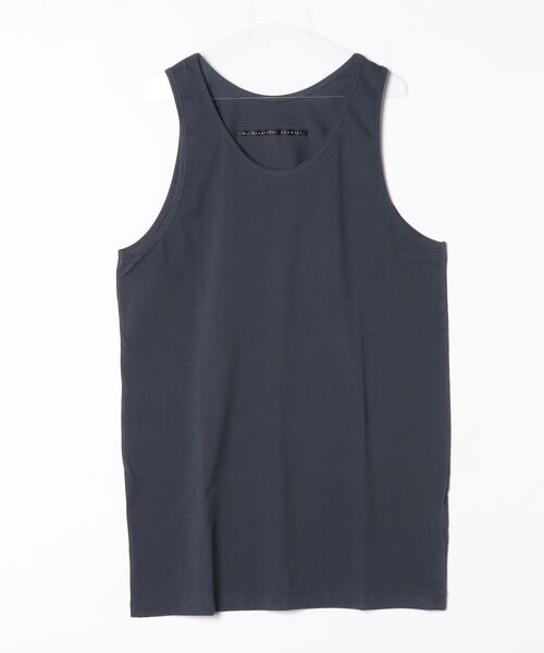 my beautiful landlet(マイビューティフルランドレット)の「【my beautiful landlet】 USA COTTON BIG TANK TOP(タンクトップ・メンズ・オフホワイト/グレー/ブラック/チャコールグレー・FREE)」の6枚目の写真