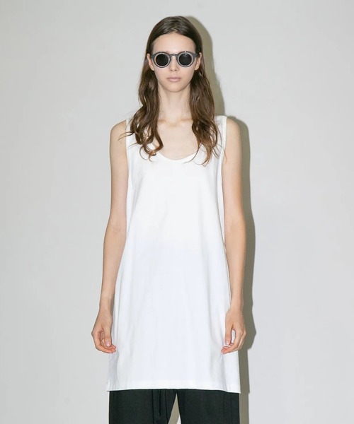 my beautiful landlet(マイビューティフルランドレット)の「【my beautiful landlet】 USA COTTON BIG TANK TOP(タンクトップ・メンズ・オフホワイト/グレー/ブラック/チャコールグレー・FREE)」の16枚目の写真