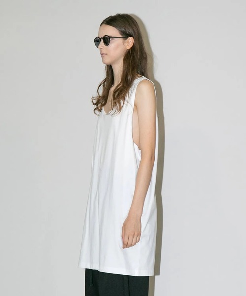 my beautiful landlet(マイビューティフルランドレット)の「【my beautiful landlet】 USA COTTON BIG TANK TOP(タンクトップ・メンズ・オフホワイト/グレー/ブラック/チャコールグレー・FREE)」の15枚目の写真
