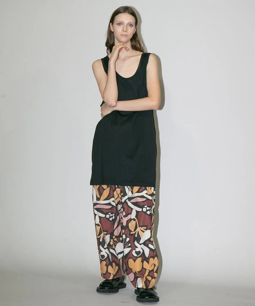 my beautiful landlet(マイビューティフルランドレット)の「【my beautiful landlet】 USA COTTON BIG TANK TOP(タンクトップ・メンズ・オフホワイト/グレー/ブラック/チャコールグレー・FREE)」の11枚目の写真