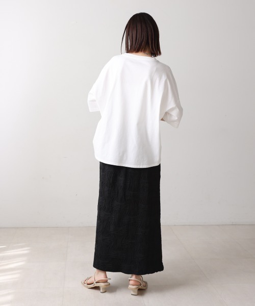 Bou Jeloud(ブージュルード)の「レースロゴTee(Tシャツ/カットソー・レディース・オフホワイト・FREE)」の8枚目の写真