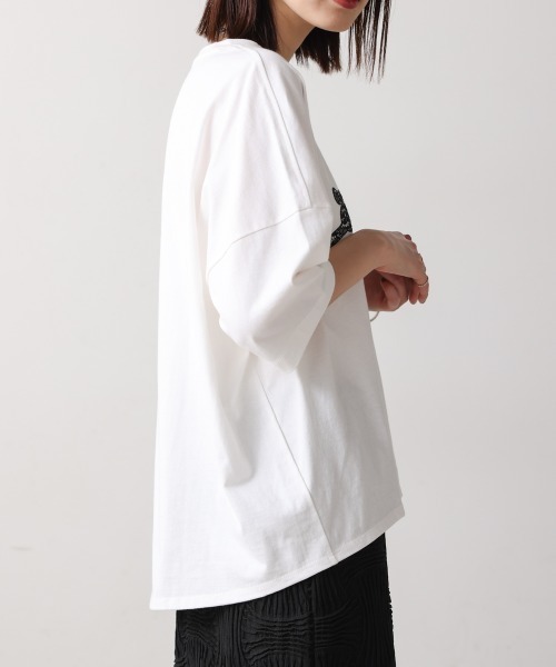 Bou Jeloud(ブージュルード)の「レースロゴTee(Tシャツ/カットソー・レディース・オフホワイト・FREE)」の12枚目の写真