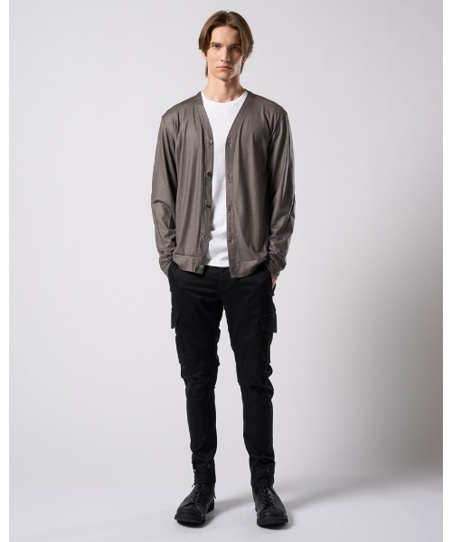 wjk（ダヴルジェイケイ）の「ex.comfy wool middle cardigan（カーディガン/ボレロ・メンズ・ブラック/グレー・SMALL/MEDIUM/LARGE/X-LARGE）」の17枚目の写真