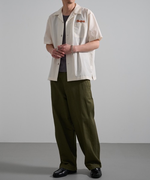HOUSTON(ヒューストン)の「【HOUSTON】BROAD BOWLING SHIRT(DRAGON BOWL) 41319(シャツ/ブラウス・メンズ・ブラック/オフホワイト・L/M)」の10枚目の写真