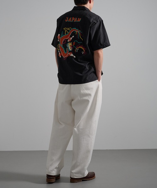 HOUSTON(ヒューストン)の「【HOUSTON】BROAD BOWLING SHIRT(DRAGON BOWL) 41319(シャツ/ブラウス・メンズ・ブラック/オフホワイト・L/M)」の19枚目の写真