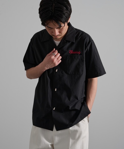 HOUSTON(ヒューストン)の「【HOUSTON】BROAD BOWLING SHIRT(DRAGON BOWL) 41319(シャツ/ブラウス・メンズ・ブラック/オフホワイト・L/M)」の13枚目の写真